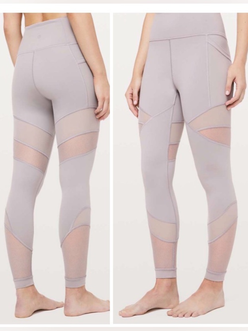 Lululemon Forget The Sweat Tight Legging 25" Dark Chrome Women's 6 Athletic